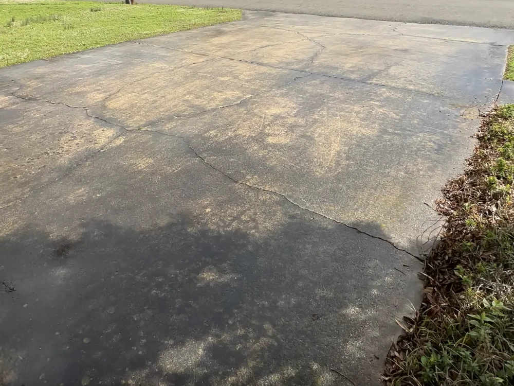 Before pressure washing